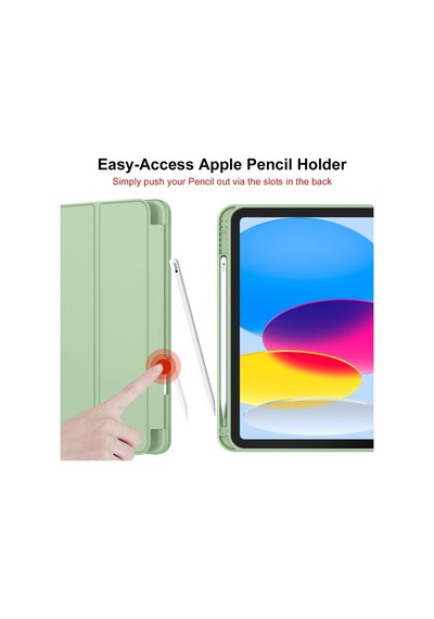 Apple Uyumlu iPad 11.nesil 2025 / 10.nesil 2022 Kalem Bölmeli Standlı Smart Kılıf Kapaklı Kılıf