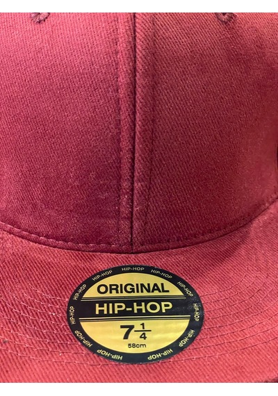 Hamze Hip Hop Snapback Rapper Basket Cap Şapka Unisex Bordo