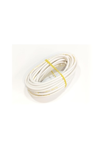 4mm 5metre Yanmaz Silikon Kablo Beyaz Renk 1 Adet