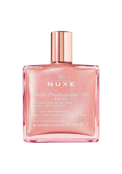 Nuxe Huile Prodigieuse Or Pembe Parıltılı Çiçeksi Çok Amaçlı Kuru Yağ 50 Ml