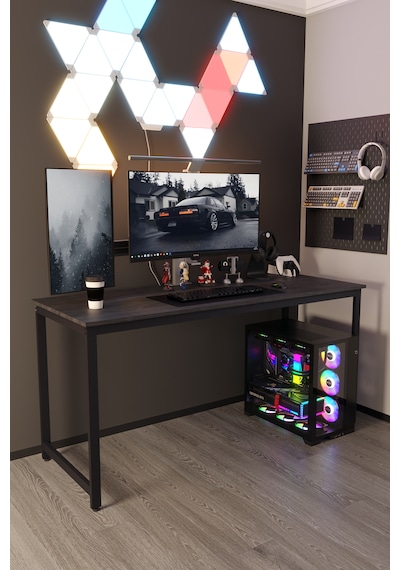 Siyah 160x60 Oyuncu Masası, Bilgisayar Masası, Gamer Masası, Gaming Masa, Metal Ayaklı - Ss-160 Siyah Siyah 160x60 Oyuncu Masası, Bilgisayar Masası, Gamer Masası, Gaming Masa, Metal Ayaklı - Ss-160 Siyah