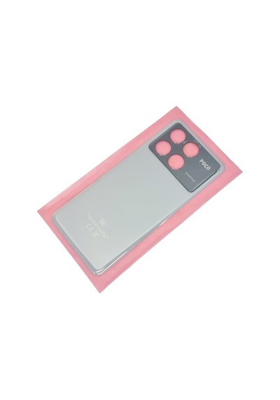 Tkgz - Xiaomi Poco X6 Pro Arka Kapak Batarya Kapağı - Gri Çok Renkli
