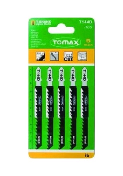Tomax T-144d Ahşap Dekupaj Bıçak Seti 5 Parça - 5'li Paket