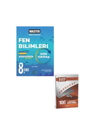 Okyanus 2027 8. Sınıf Master Son Tekrar Fen Bilimleri Soru Bankası+ Anla Kazan Paragraf