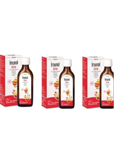 Orzax İmunol Ballı Çilekli Şurup 3 x 150 ML