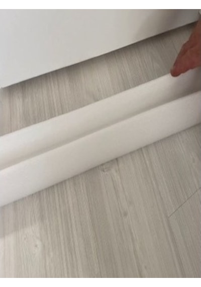 Kapı Altı Geçmeli Eşik Süngeri 90 Cm Beyaz