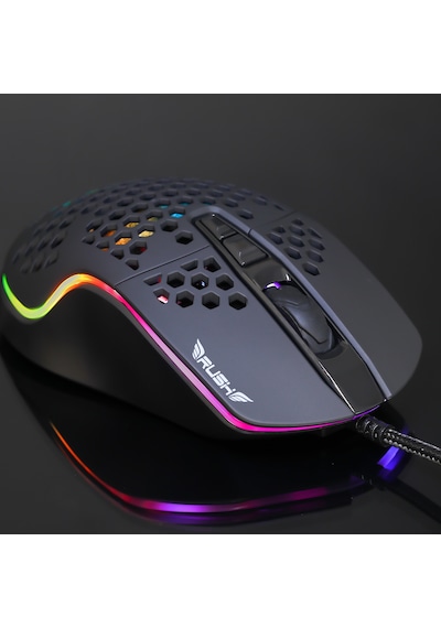 Rush Trepan RM404 12.800 DPI RGB Oyuncu Gaming Mouse