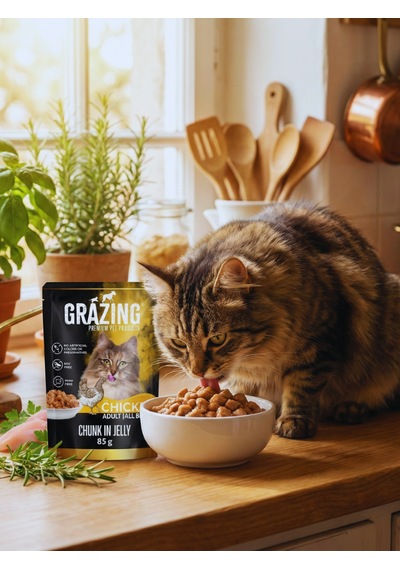 12li Kedi Yaş Maması Tavuklu Gelişim Sağlar 85 Gr X 12 Adet