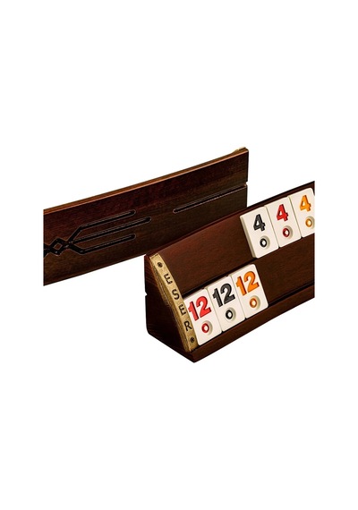 Eser Oval Okey Takımı 101 Okey Oyun Seti Kaliteli Masif Ahşap - Kahverengi