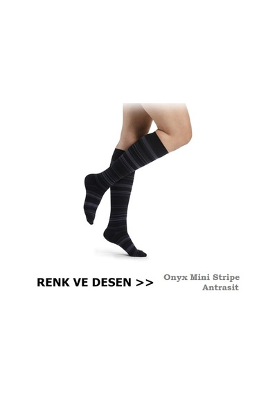 Sigvaris Shades Socks Kadın Diz Altı Varis Çorabı, Renkli, Desenli Ten Rengi Standart M Kapalı Kısa