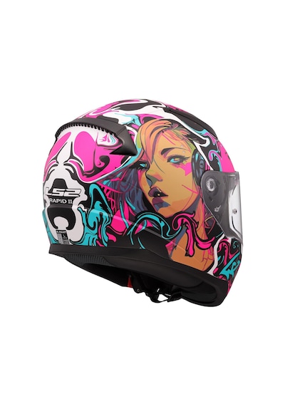Ls2 Rapid 2 Cyberg Kapalı Kask Mor