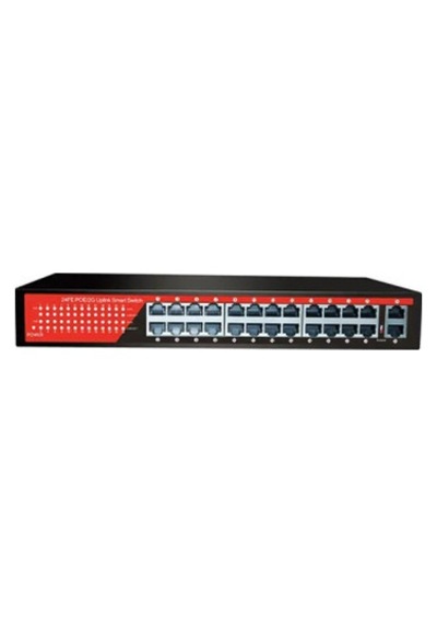 Ezcool Ez-24psf 24 Port 24xfe+2xge Gigabit Poe Switch 320w