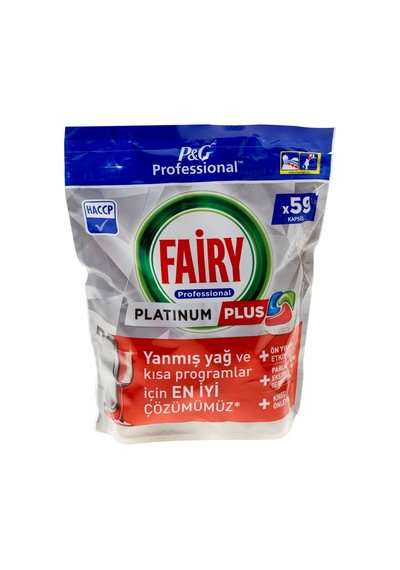Fairy Professional Platinum Plus Bulaşık Tableti 59'lu - Kısa Programda Etkili T 2'li Ekonomik Tarı