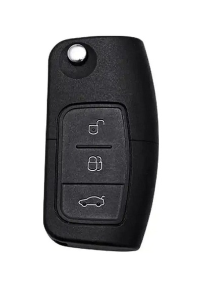 Lüx Ford Focus,fiesta,mondeo,cmax,courier Nano Yüksek Kalite Anahtar Kılıfı 3 Buton Siyah Gümüş Renk