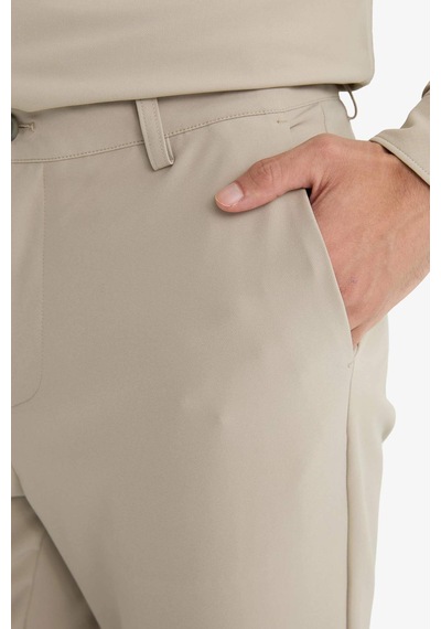 Defacto Tailored Regular Fit Kısa Paça Pantolon F1672ax25aubg781 Bej