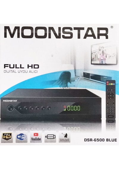 Moonstar Full Hd Kasalı Dsr-6500 Blue Karavan Ve Tüplü Tv Lere Uygundur