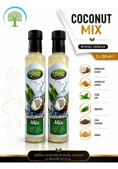 Dr.floya Coconut Mix 2 Adet 250 Ml Hindistan Cevizi, Yeşil Çay, Kinoa İçerikli