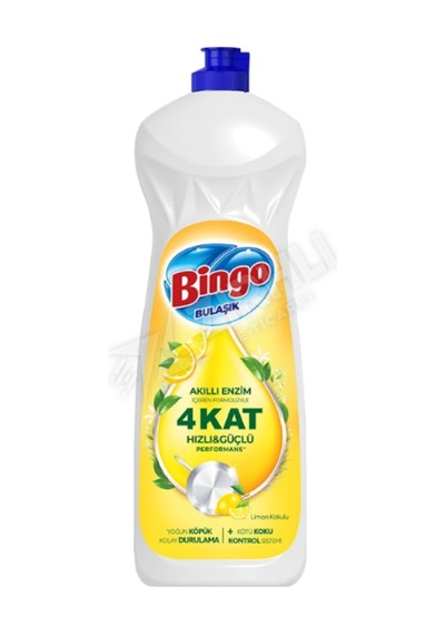 5 Adet Bingo Sıvı Bulaşık Deterjanı Limon 650 Ml