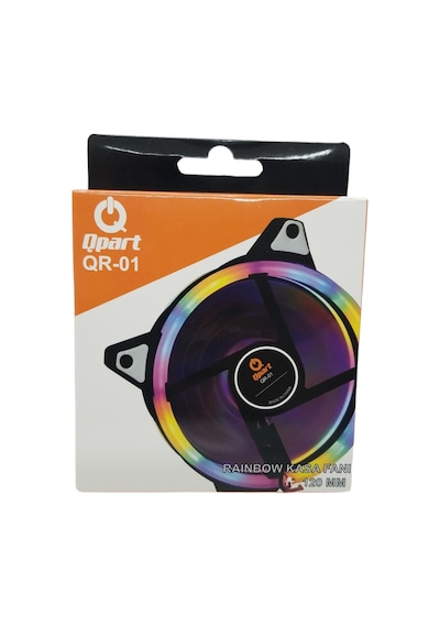 Qpart Qr 01 Rainbow 3 Pin Molex Kasa Fanı 12cm Kutulu