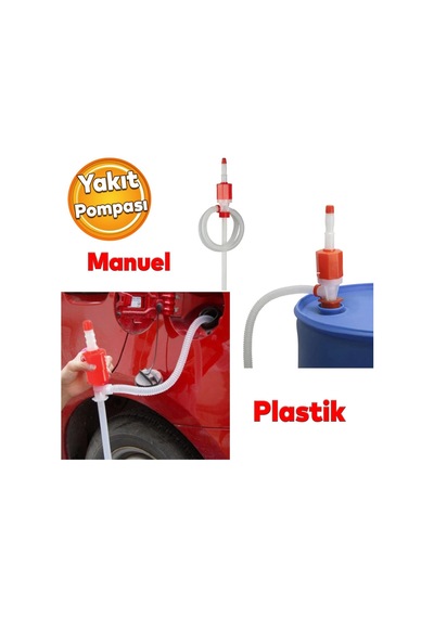 Araba Araç Otomobil Benzin Mazot Su Pompası Yakıt Transfer İkmal Aktarma Plastik Pompa Vak Vak