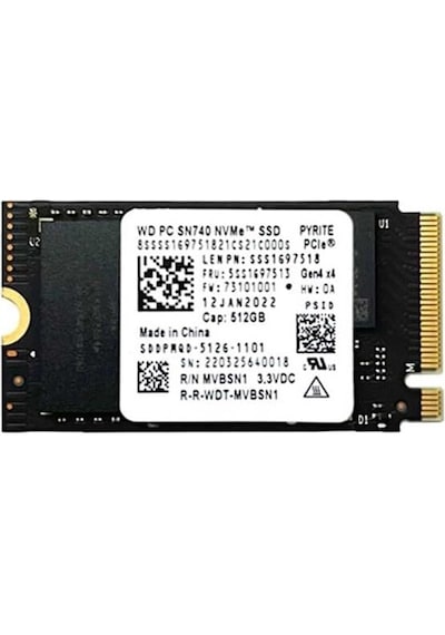 Western Dıjıtal Sn740 Sddpmqd-512g 512gb 2242 M.2 Nvme Ssd Kutusu