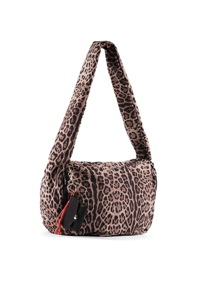 Faik Sönmez Küçük Aksesuarlı Leopar Desen Omuz Çantası S26cnt006 Us26cnt006100 Multi