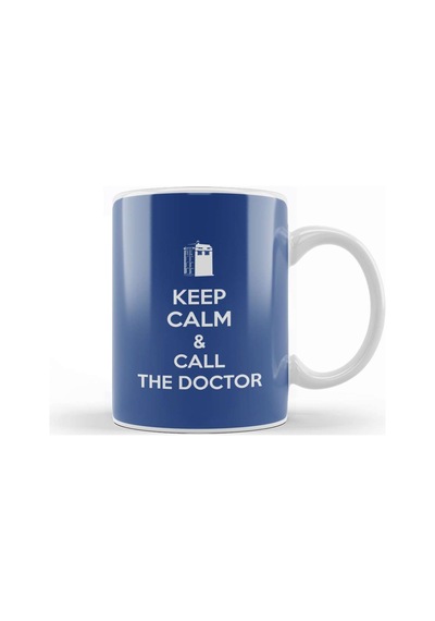 Keep Calm And Call The Doctor Who Kupa Bardak Porselen Karışık