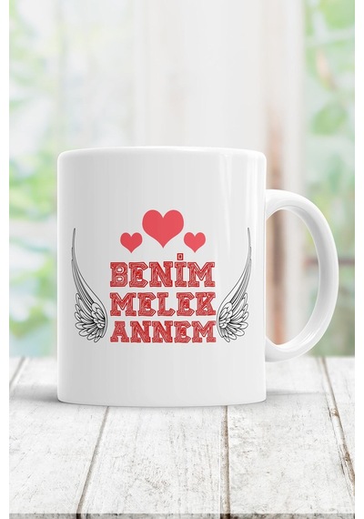 Benim Annem Melek Kupa Bardak Beyaz