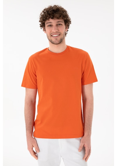 U.S. Polo Assn. Erkek Regular Fit Bisiklet Yaka Nar Çiçeği Basic Tişört 50305928-VR039