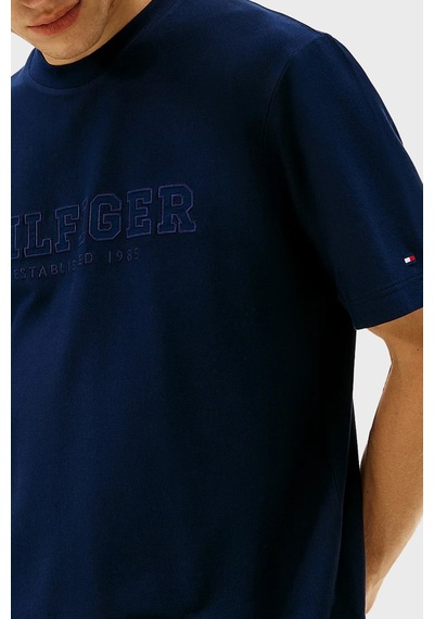 Tommy Hilfiger Erkek T Shirt Mw0mw41766 C1g Lacivert Lacivert