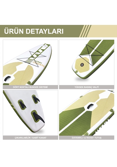 Şişme Sup Board/ Stand Up Paddle Board 81 320 15cm Full Set Ye...