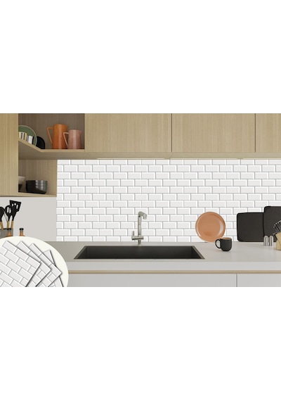 Tink Kendinden Yapışkanlı Metro Desenli Pvc Karo 30x30 Cm