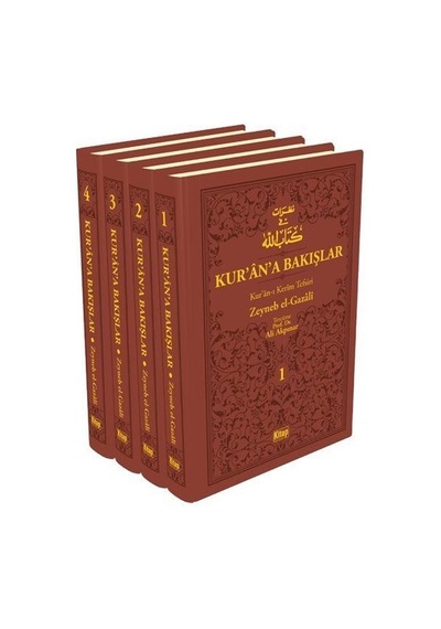 Kur'an'a Bakışlar Kur'an-ı Kerim Tefsiri Kahverengi Set - 4 Kitap Takım - Zeyneb Gazali - Kitap Dünyası
