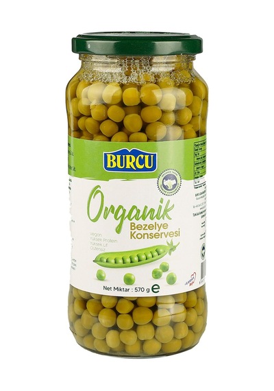 5 Adet Burcu Organik Bezelye Konservesi 570 G