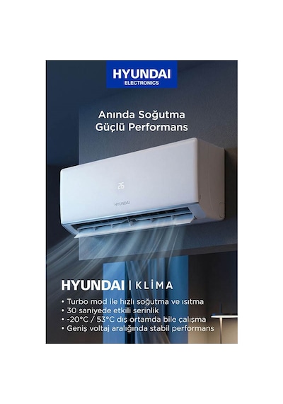 Hyundai HYN-18000WF 18000 Btu Duvar Tipi Split Klima