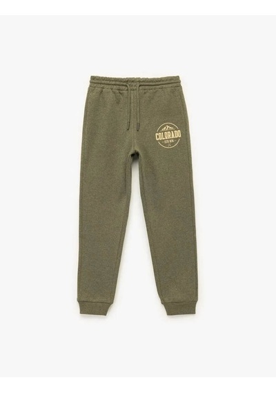 Koton Baskılı İki İplik Şardonlu Jogger Haki Erkek Çocuk Eşofman Altı 6wkb40049tk Haki Koton Baskılı İki İplik Şardonlu Jogger Haki Erkek Çocuk Eşofman Altı 6wkb40049tk Haki
