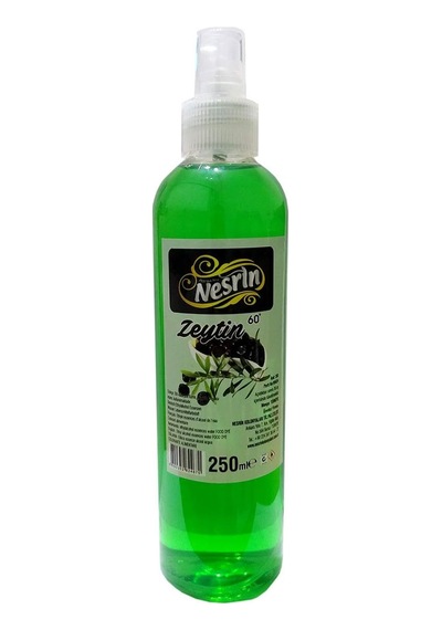 Zeytin Kolonyası 60 Derece Pet Şişe Sprey 250 Ml