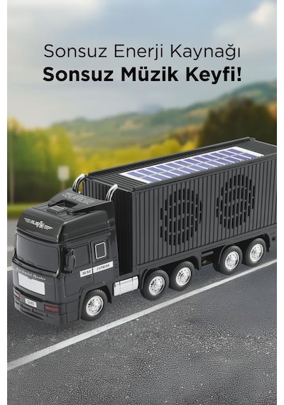 Torima D45 Siyah Tır Bluetooth Hoparlör Fm-aux-usb Destekli Güneş Enerjili Speaker