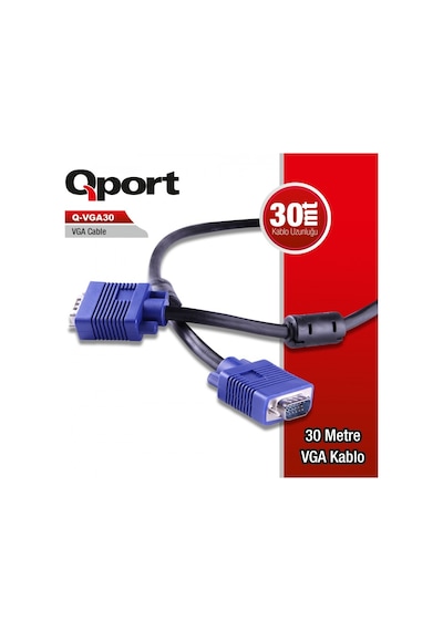 QPORT Q-VGA30 30MT VGA KABLO