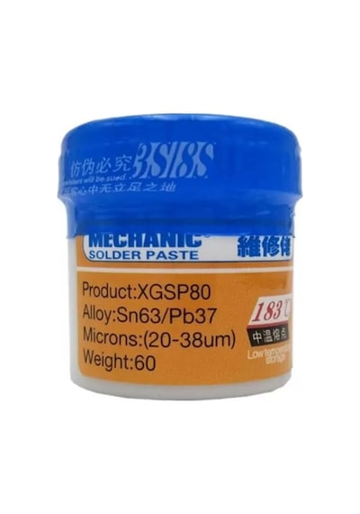 Mechanic Krem Lehim Sıvı Lehim Soldering Paste 60Gr 183°C Derece