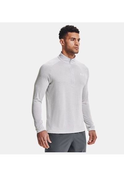 Under Armour Ua Tech 2.0 1/2 Zip Erkek Uzun Kollu T-shirt 1328495-014 Gri