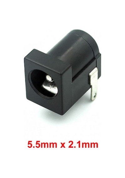 5.5mm X 2.1mm Dc Güç Soketi Plastik Dc005 Pcb Tip
