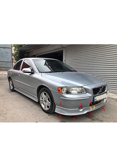 Volvo S60 Makyajlı Kasa Ön Tampon Eki Fiberglass Boyasız