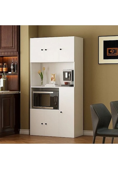 Talha Çok Amaçlı Dolap-mikrodalga-erzak-airfryer-mutfak-kiler Dolabı-kahve Köşesi-beyaz-90 Cm Beyaz Talha Çok Amaçlı Dolap-mikrodalga-erzak-airfryer-mutfak-kiler Dolabı-kahve Köşesi-beyaz-90 Cm Beyaz