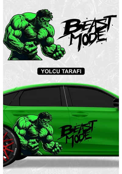 Hulk Beast Mode Yan Gövde Kaplama Seti Yolcu - 864812286