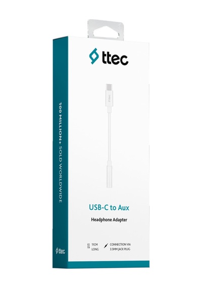 Usb-c - 3.5mm Aux Adaptörü 11 Cm Beyaz 2ak04b
