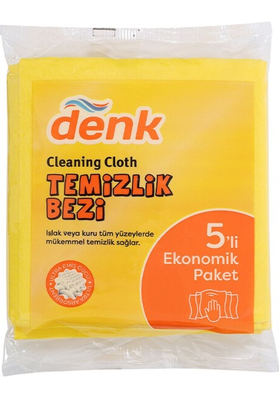 2 Adet Denk Temizlik Bezi 5'li Çok Renkli