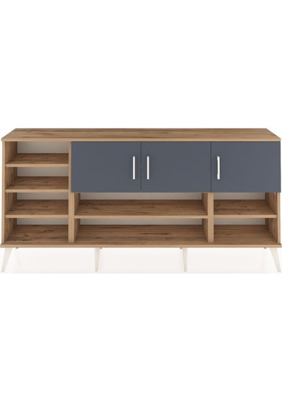Arges Konsol 9 Raflı 3 Kapaklı 176x30x83 Çam-antrasit/antrasit Antrasit/antrasit Arges Konsol 9 Raflı 3 Kapaklı 176x30x83 Çam-antrasit/antrasit Antrasit/antrasit