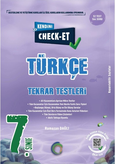 7.sınıf Check-et Türkçe Soru Bankası 2024/25 Dönemi