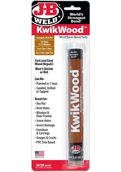 Jb Wekd Kwikwood Epoksi Macun - 2 Oz Ahşap Onarıcı, Ahşap Yapıştırıcı
